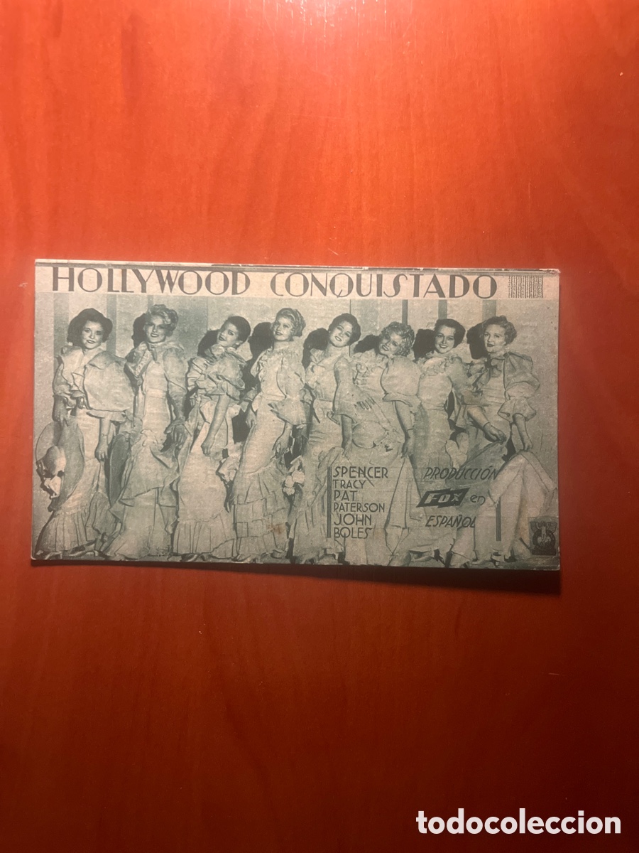 Cine: PROGRAMA HOLLYWOOD CONQUISTADO, SPENCER TRACY, (PRODUCCION FOX EN ESPA&Ntilde;OL) - Foto 1