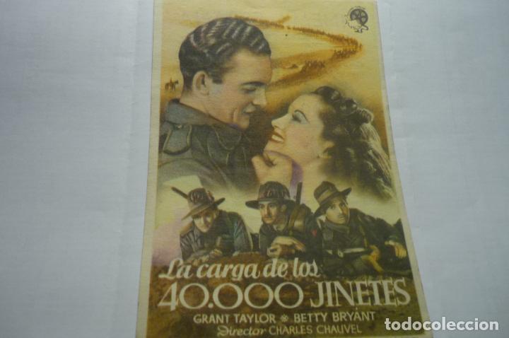 Cine: programa la carga de los 40.000 jinetes.-publicidad cine espa&ntilde;a-mora la nueva