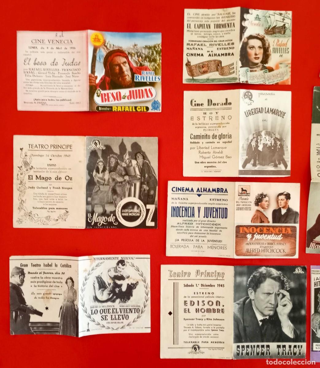 Cine: LOTE DE 15 PROGRAMAS DE CINE MUY ANTIGUOS. - Foto 2