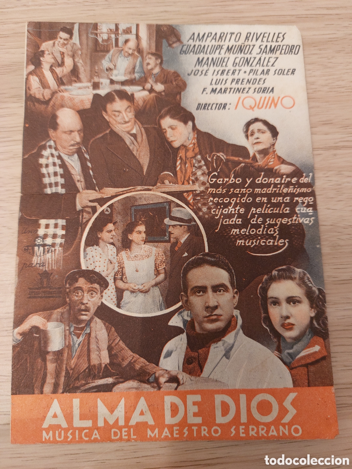 Cine: Programa doble Alma de Dios, Amparito Rivelles Publicidad Sal&oacute;n Olimpia - Foto 2