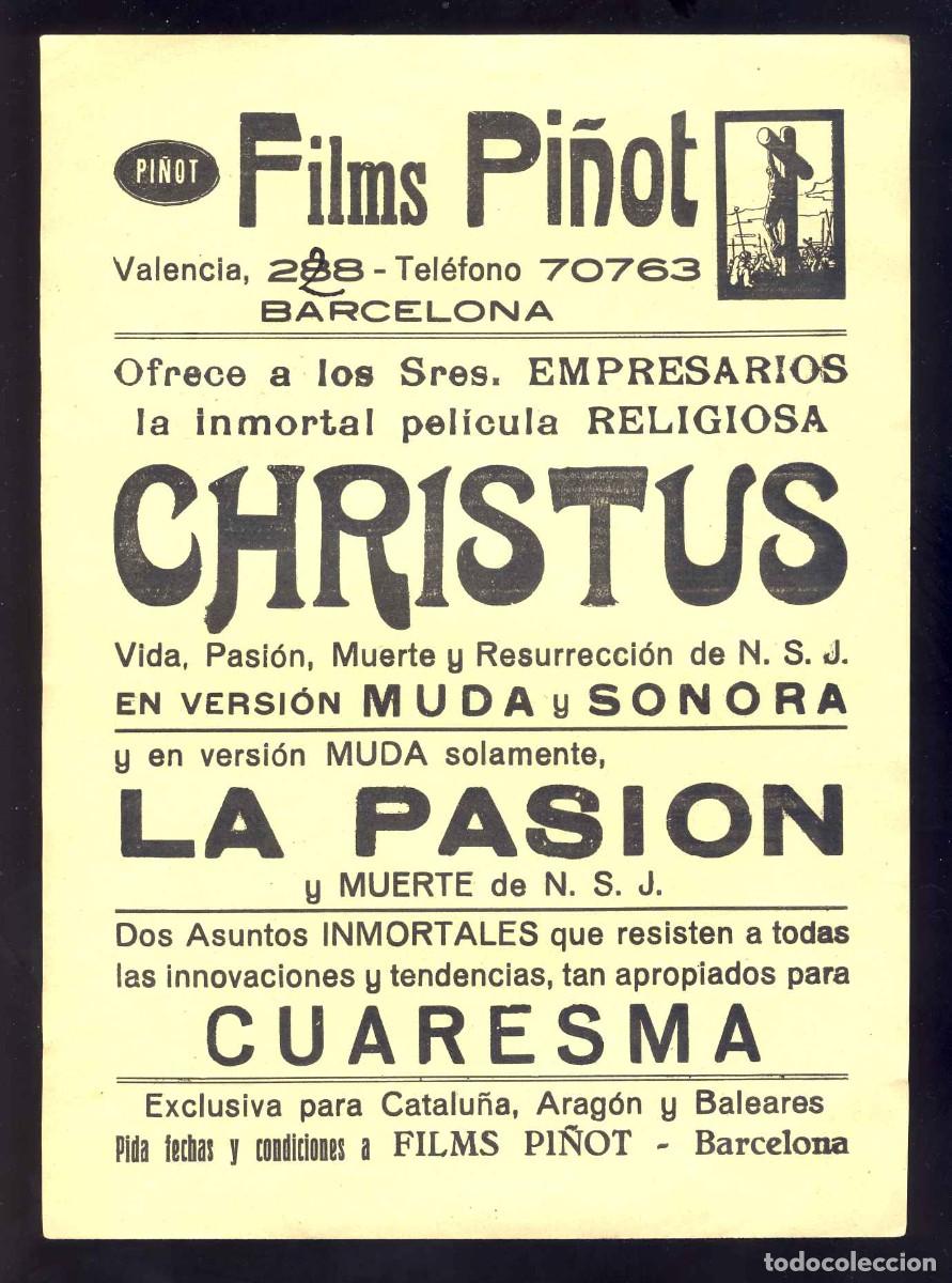 Cine: Programa de cine local: CHRISTUS y LA PASION - Foto 1