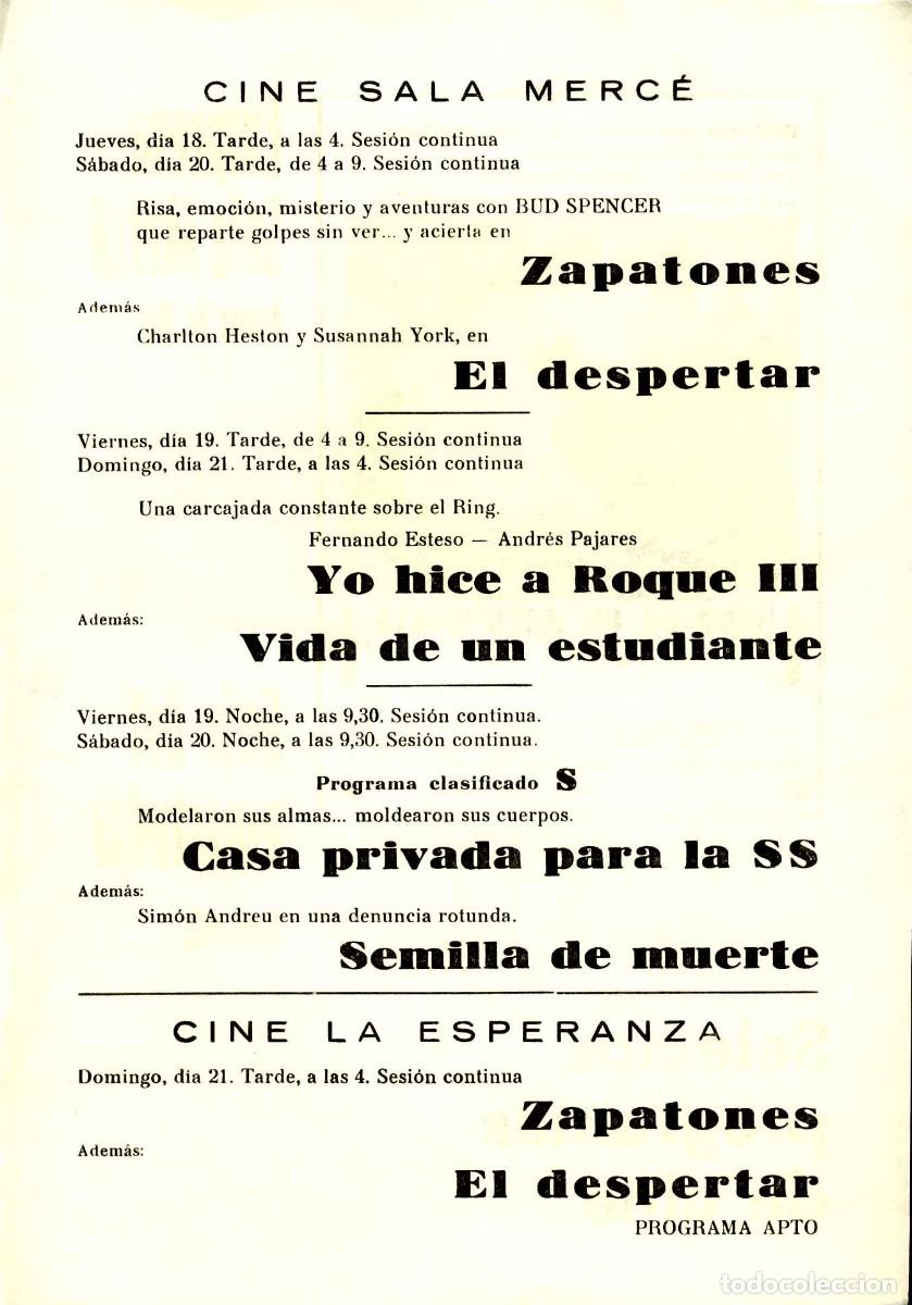Cine: Programa de cine local: VIDA DE UN ESTUDIANTE. Arenys de Mar - Foto 2