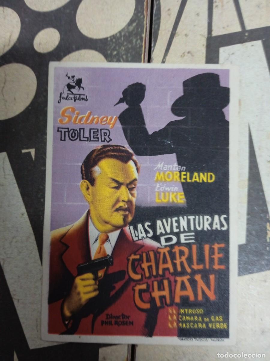  Flyers Publicitaires de films Anciens: Las aventuras de Charlie Chan con publicidad Teatro Circo Alcoy