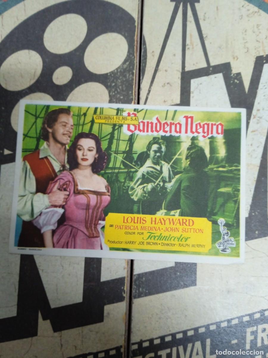  Flyers Publicitaires de films Anciens: Bandera negra con publicidad Cine Goya Alcoy
