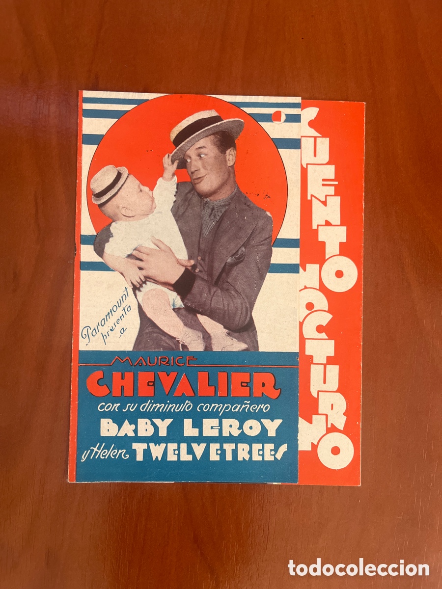 Cine: PROGRAMA CUENTO NOCTURNO, MAURICE CHEVALIER, (PARAMOUNT FILM) - Foto 1