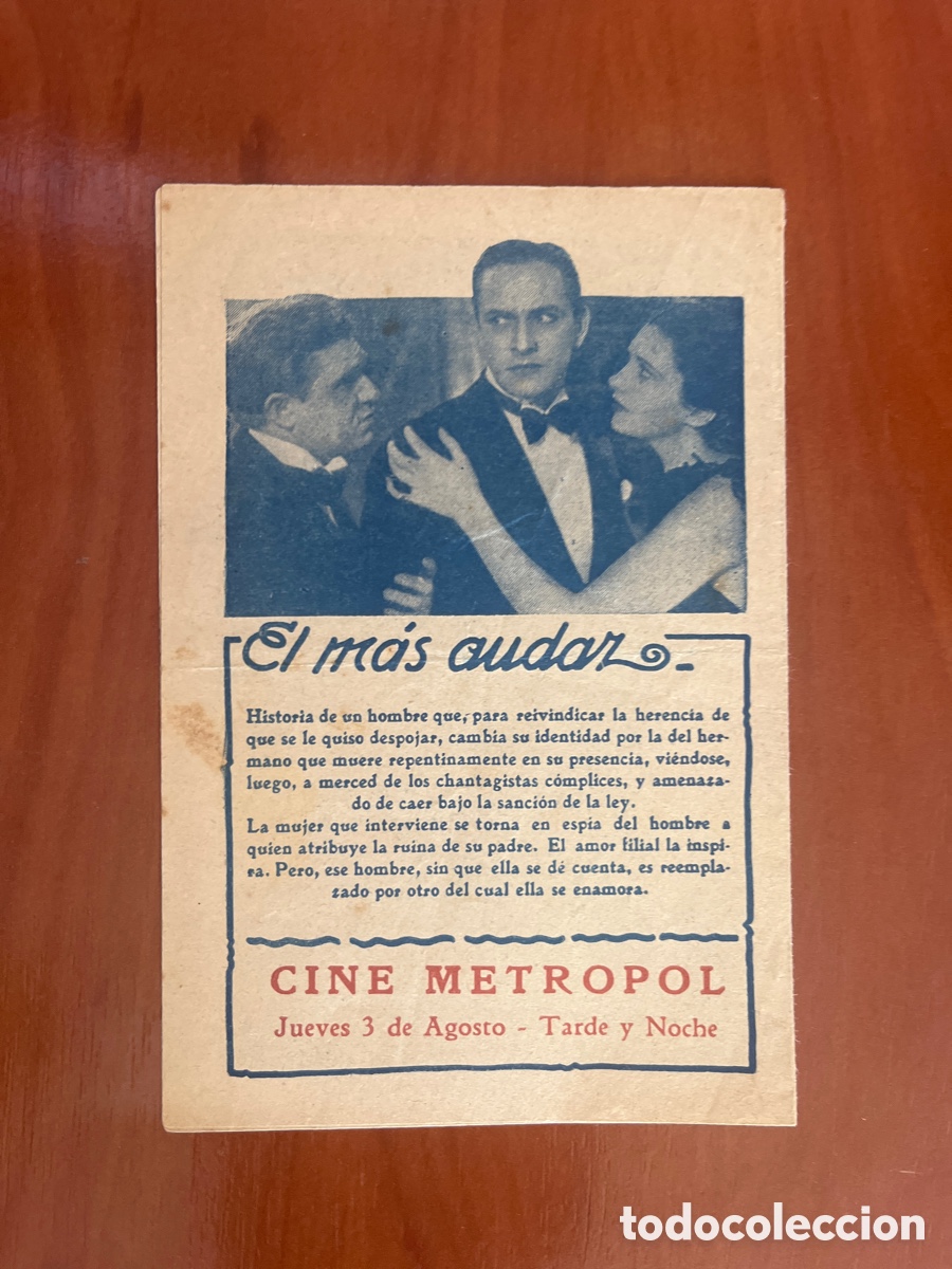Cine: PROGRAMA EL M&Aacute;S AUDAZ, FREDDRIC MARCH, (PARAMOUNT FILM) - Foto 2