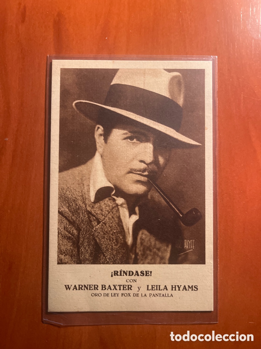 Cine: PROGRAMA R&Iacute;NDANSE, WARNER BAXTER, (ORO DE LEY FOX DE LA PANTALLA) - Foto 1
