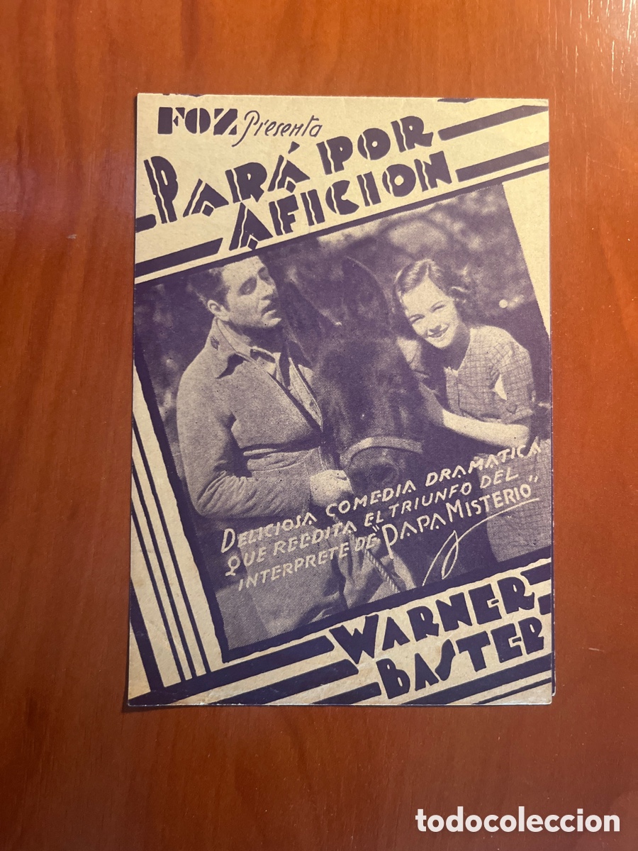 Cine: PROGRAMA PAP&Aacute; POR AFICI&Oacute;N, WARNER BASTER, (PRODUCCION FOX) - Foto 1