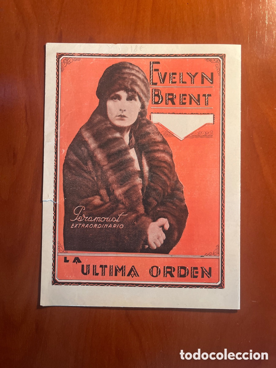 Cine: PROGRAMA LA ULTIMA ORDEN, EMIL JANNINGS, (PARAMOUNT EXTRAORDINARIA) - Foto 2
