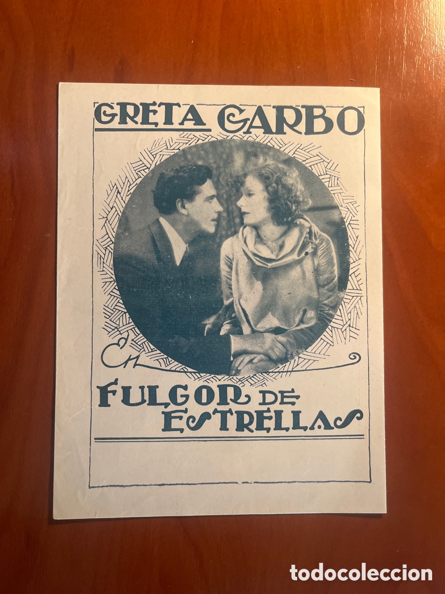 Cine: PROGRAMA FULGOR DE ESTRELLAS, GRETA GARBO, (METRO GOLDWYN MAYER) - Foto 2