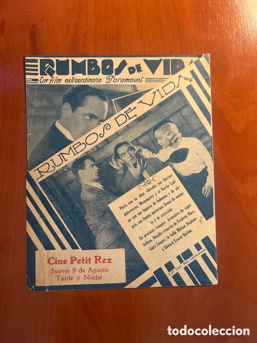 Cine: PROGRAMA RUMBOS DE VIDA, FREDERIC MARCH, (PARAMOUNT FILM) - Foto 2