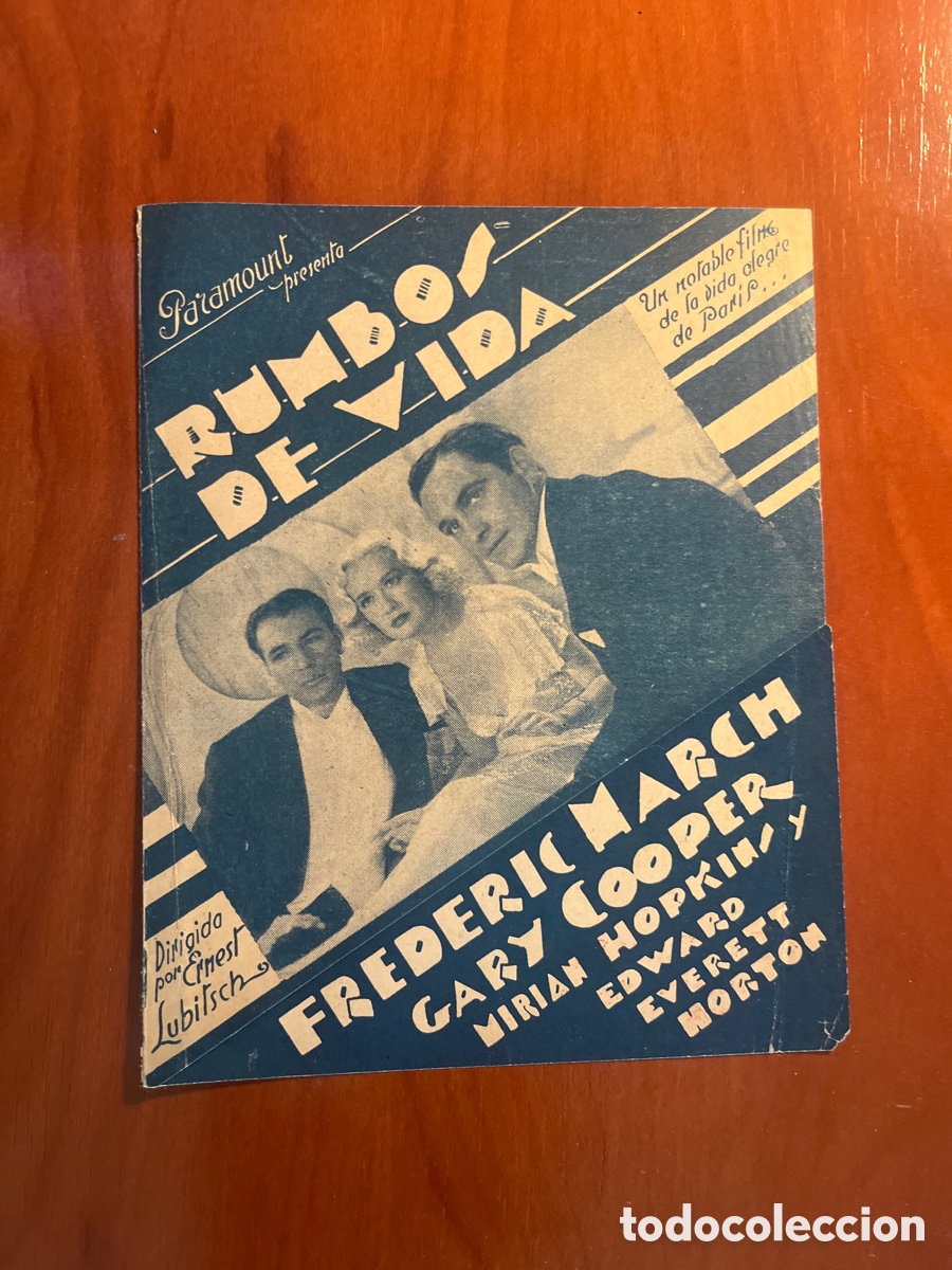 Cine: PROGRAMA RUMBOS DE VIDA, FREDERIC MARCH, (PARAMOUNT FILM) - Foto 1