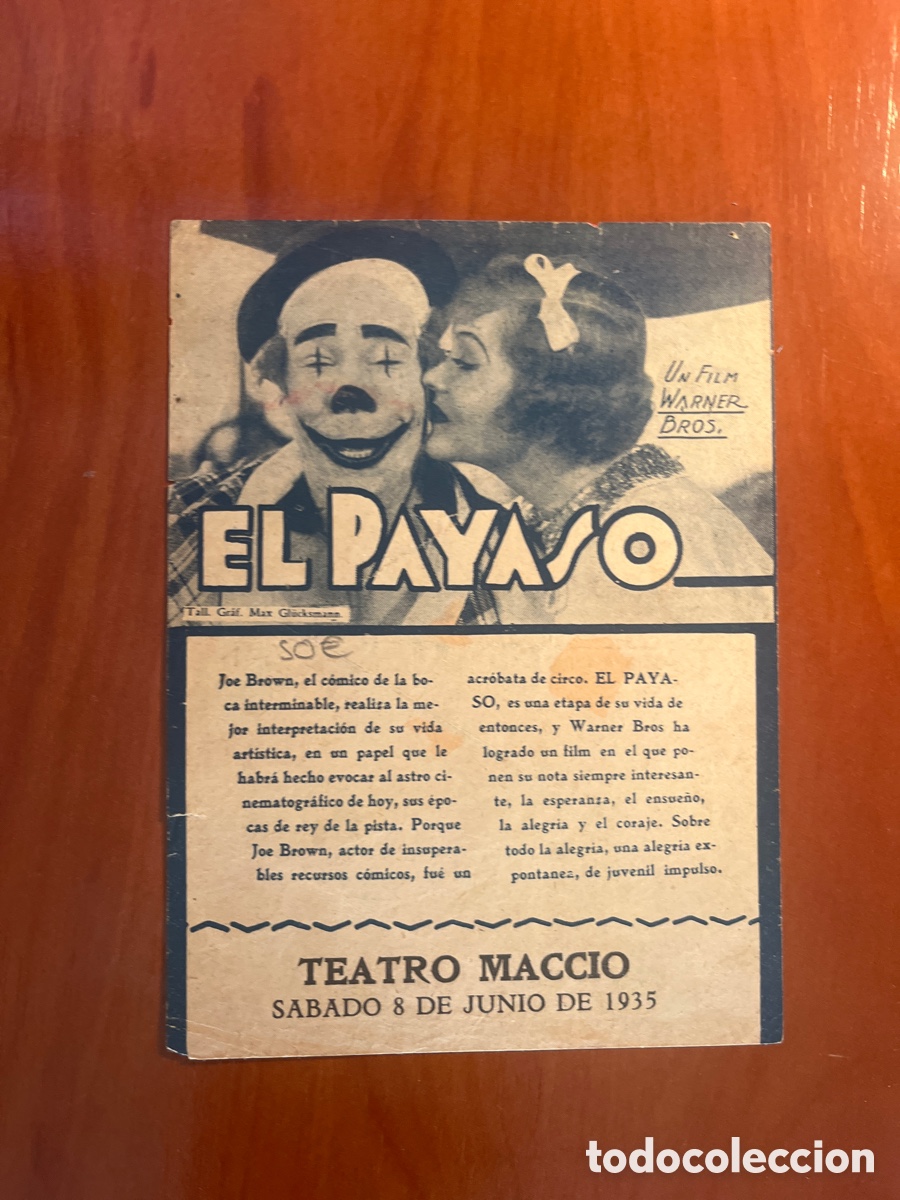Cine: PROGRAMA PAYASO, JOS&Eacute; BROWN, (WARNER BROS) - Foto 2