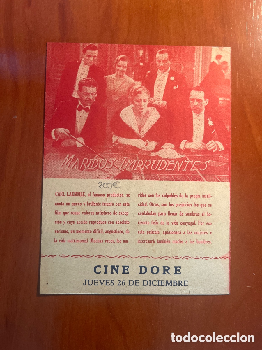 Cine: PROGRAMA MARIDOS IMPRUDENTES, IRENE DUNNE, (FILM UNIVERSAL) - Foto 2