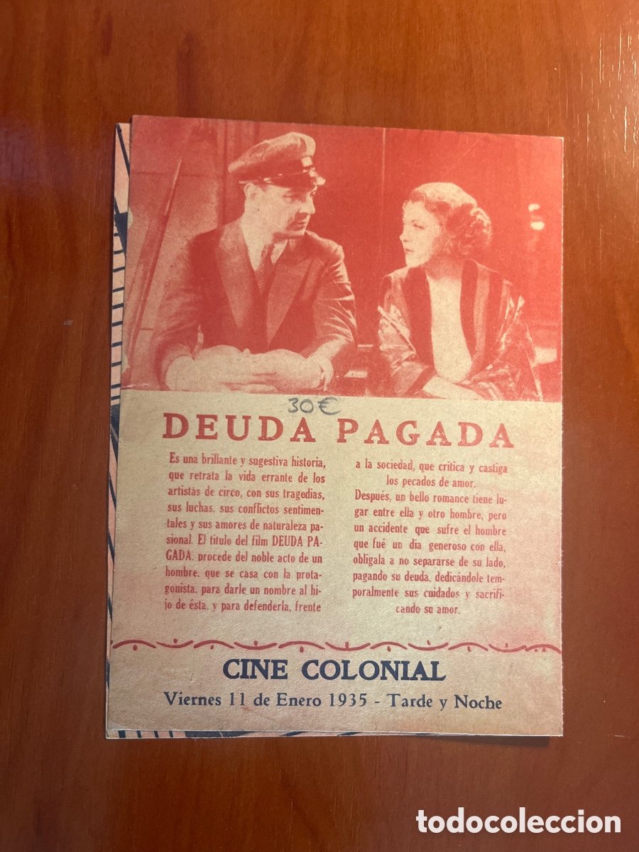 Cine: PROGRAMA DEUDA PAGADA, RUTH CHATTERTON, (WARNER BROS) - Foto 2
