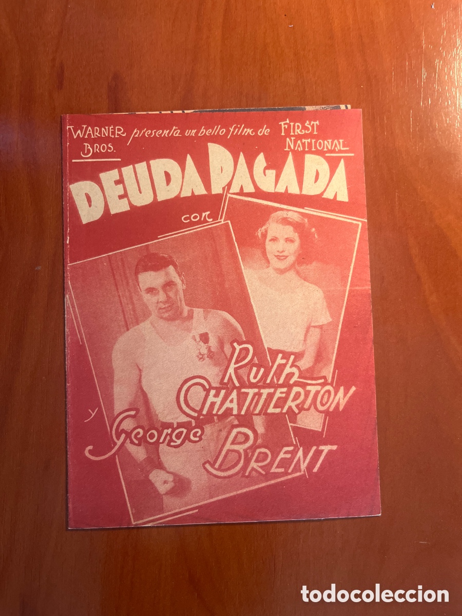 Cine: PROGRAMA DEUDA PAGADA, RUTH CHATTERTON, (WARNER BROS) - Foto 1