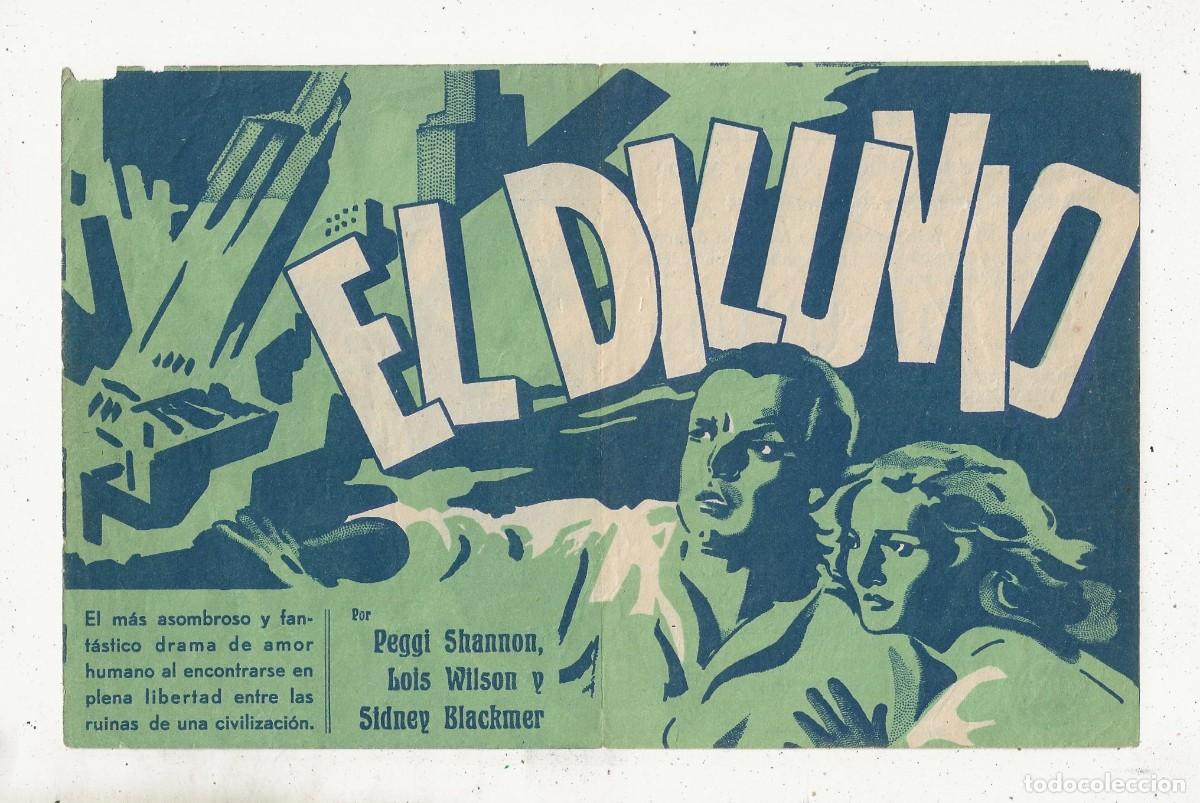 Cine: EL DILUVIO - PROGRAMA FOLLETO DE CINE DOBLE - PRINCIPAL MODERN - Foto 2