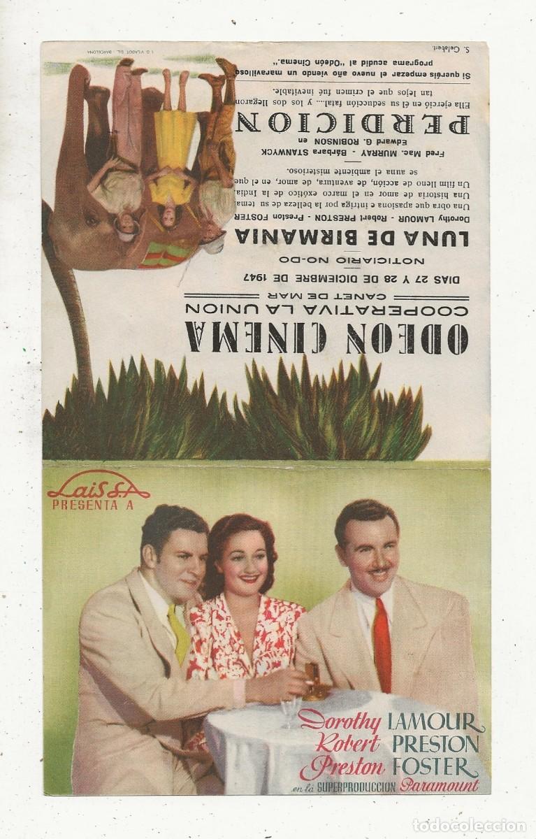 Cine: LUNA DE BIRMANIA - PROGRAMA DE CINE DOBLE - ODEON CINEMA - Foto 1
