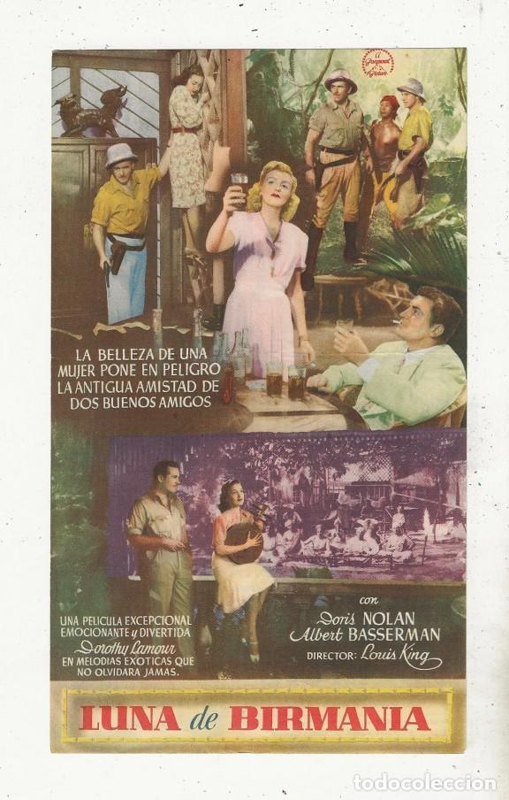 Cine: LUNA DE BIRMANIA - PROGRAMA DE CINE DOBLE - ODEON CINEMA - Foto 2