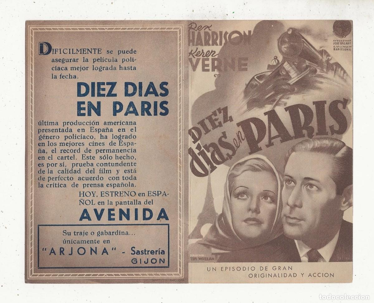 Cine: DIEZ D&Iacute;AS EN PAR&Iacute;S - PROGRAMA DE CINE DOBLE - Foto 1