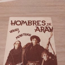 Cine: PROGRAMA DOBLE HOMBRES DE ARAN , HEROES Y MONSTRUOS . PUBLICIDAD TEATRE ALEGRIA, TEATRE EL RECREO