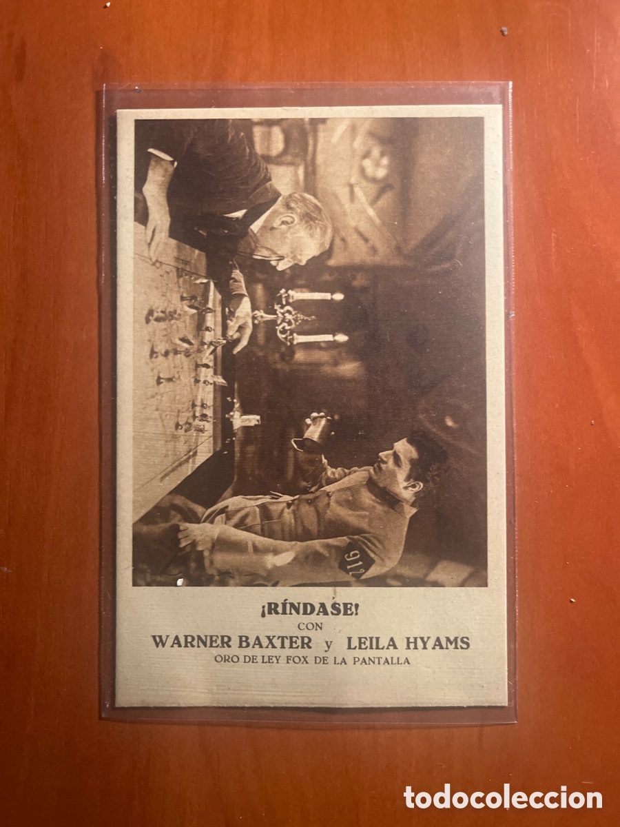 Cine: PROGRAMA R&Iacute;NDANSE, WARNER BAXTER, (ORO DE LEY FOX DE LA PANTALLA) - Foto 1