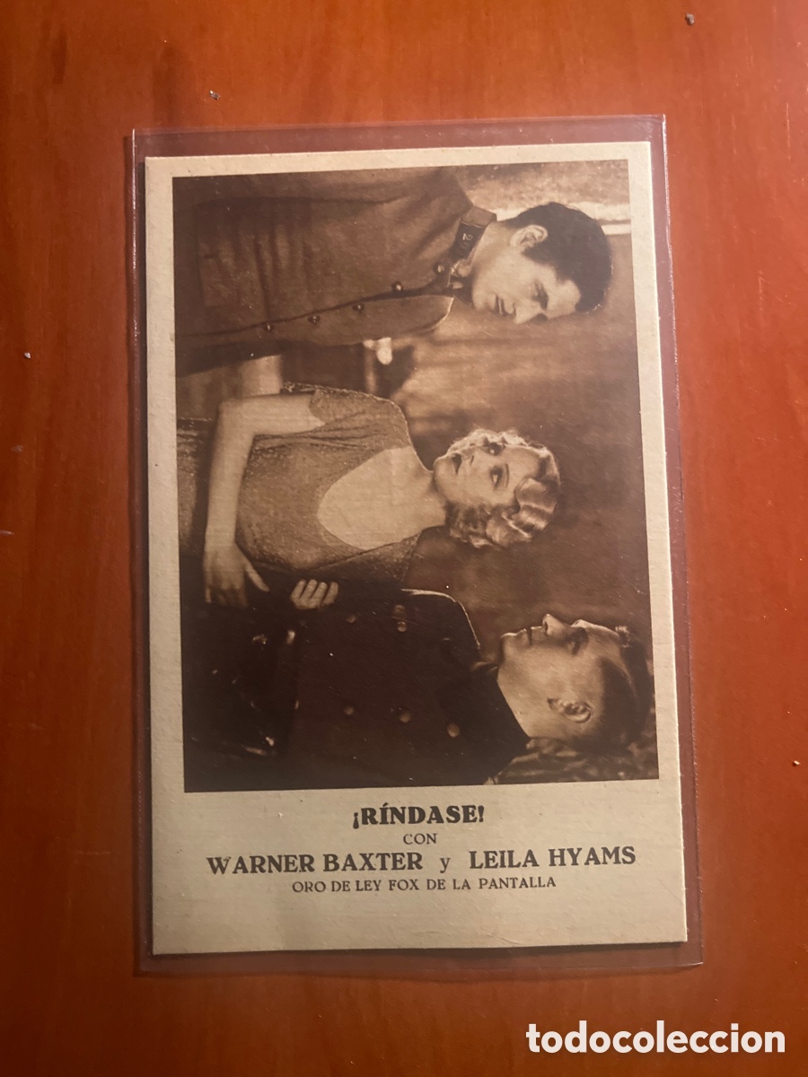 Cine: PROGRAMA R&Iacute;NDANSE, WARNER BAXTER, (ORO DE LEY FOX DE LA PANTALLA) - Foto 1