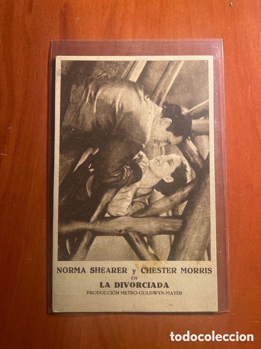 Cine: PROGRAMA LA DIVORCIADA, NORMA SHEAPER, (METRO GOLDWYN MAYER) - Foto 1