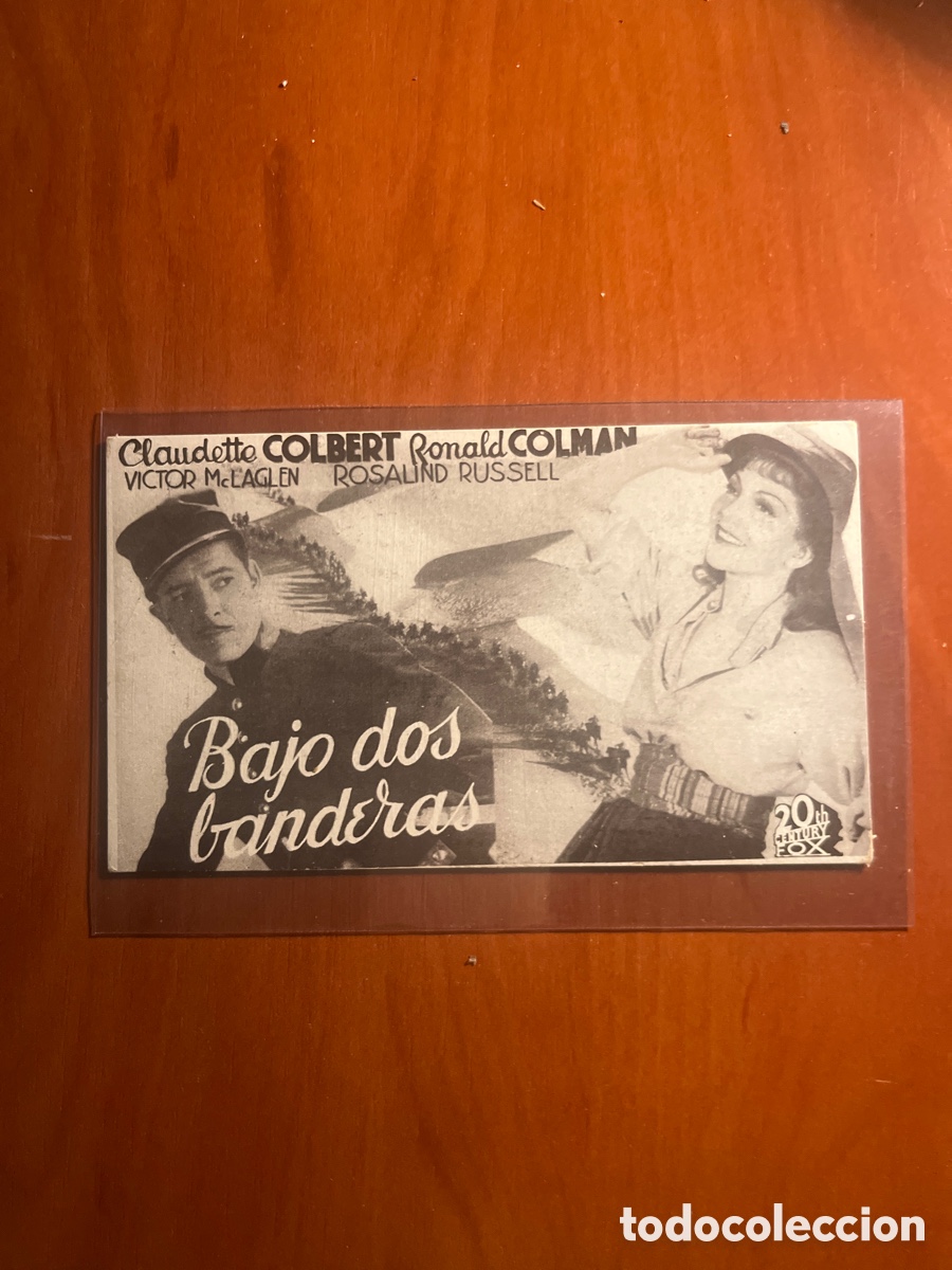 Cine: PROGRAMA BAJO DOS BANDERAS, CLAUDETTE COLBERT, (20th CENTURY FOX) - Foto 1