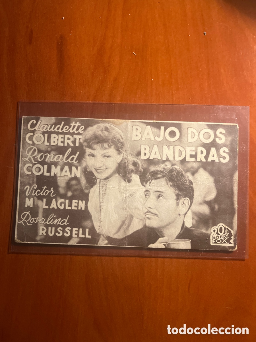 Cine: PROGRAMA BAJO DOS BANDERAS, CLAUDETTE COLBERT, (20th CENTURY FOX) - Foto 1