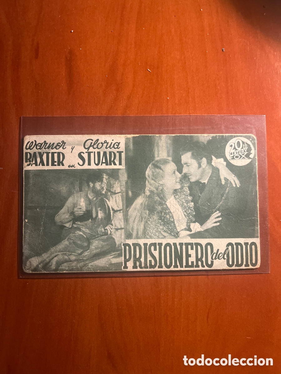 Cine: PROGRAMA PRISIONERO DE ODIO, WARNER BAXTER, ((20th CENTURY FOX) - Foto 1
