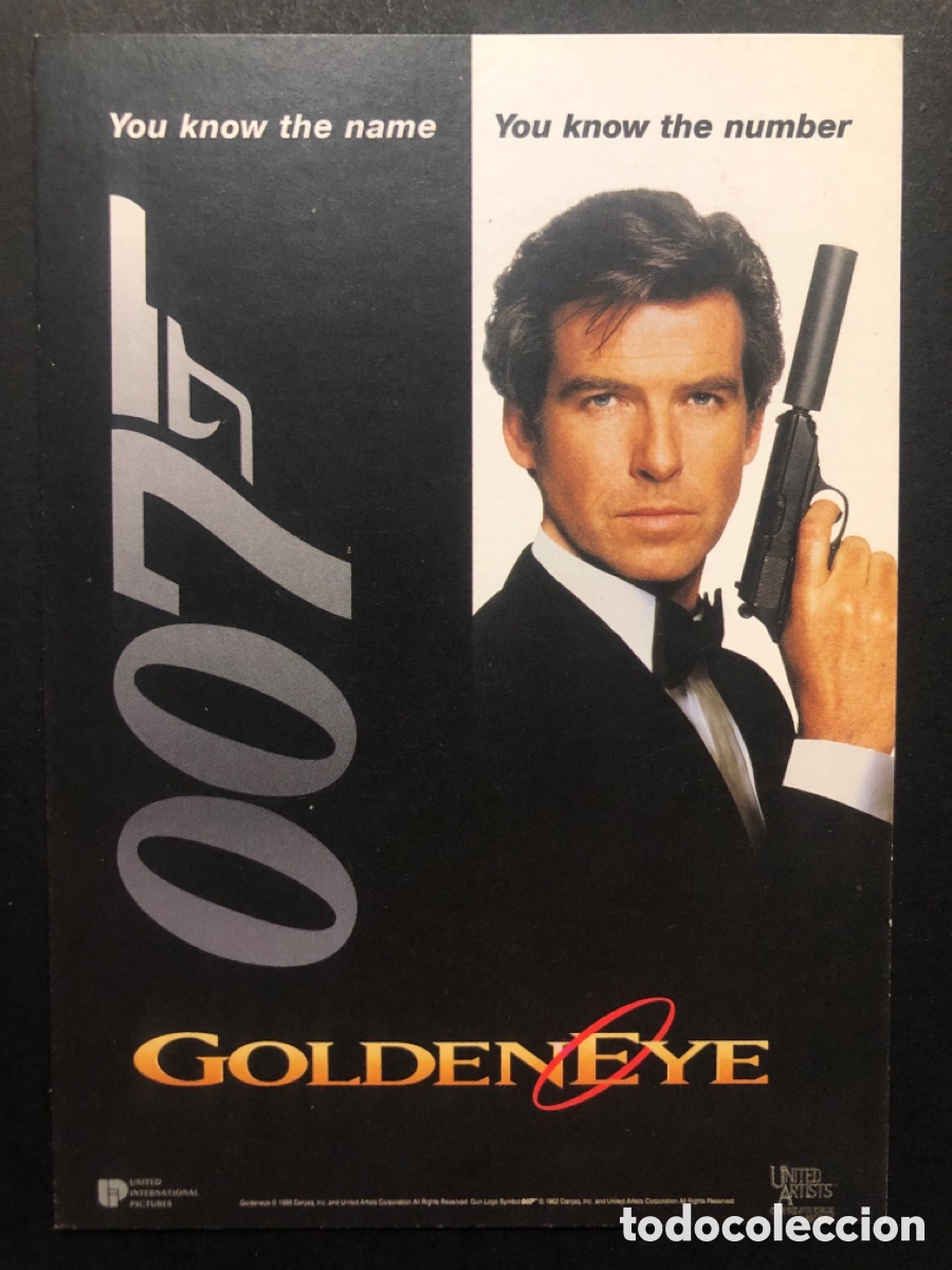 Cine: Programa tarjeta james Bond 007 goldeneye pierce brosnan