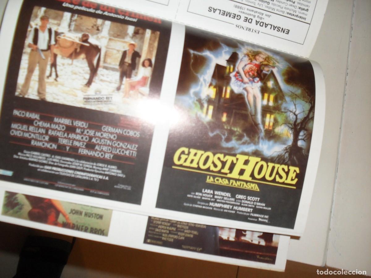 Cine: PROGRAMA DE MANO(DOBLE):EL AIRE DE UN CRIMEN/GHOST HOUSE.1989 - Foto 1