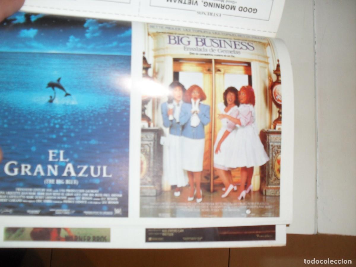 Cine: PROGRAMA DE MANO(DOBLE):EL GRAN AZUL/ENSALADA DE GEMELAS.1989 - Foto 1