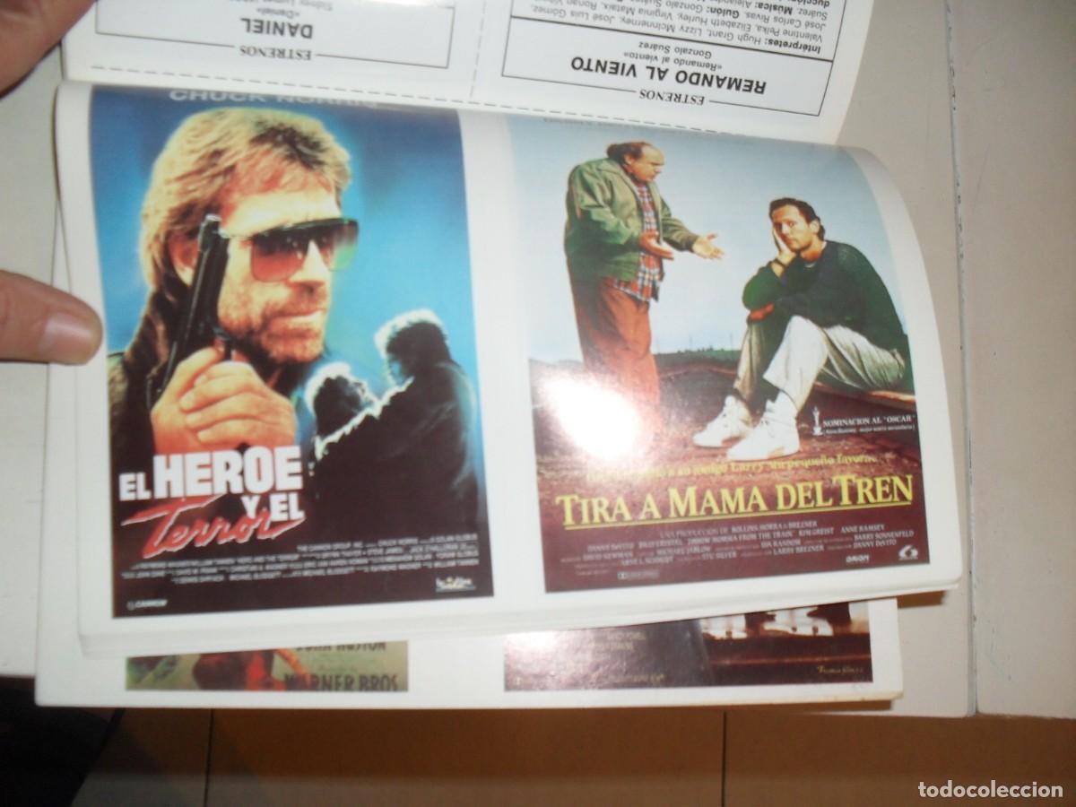Cine: PROGRAMA DE MANO(DOBLE):EL HEROE Y EL TERROR/TIRA A MAMA DEL TREN.1989 - Foto 1