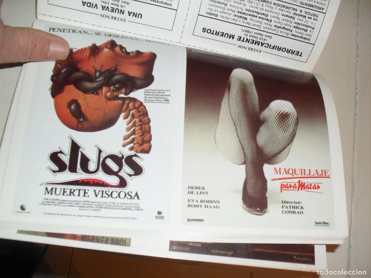 Kino: PROGRAMA DE MANO(DOBLE):SLUGS,MUERTE VISCOSA/MAQUILLAJE PARA MATAR.1989