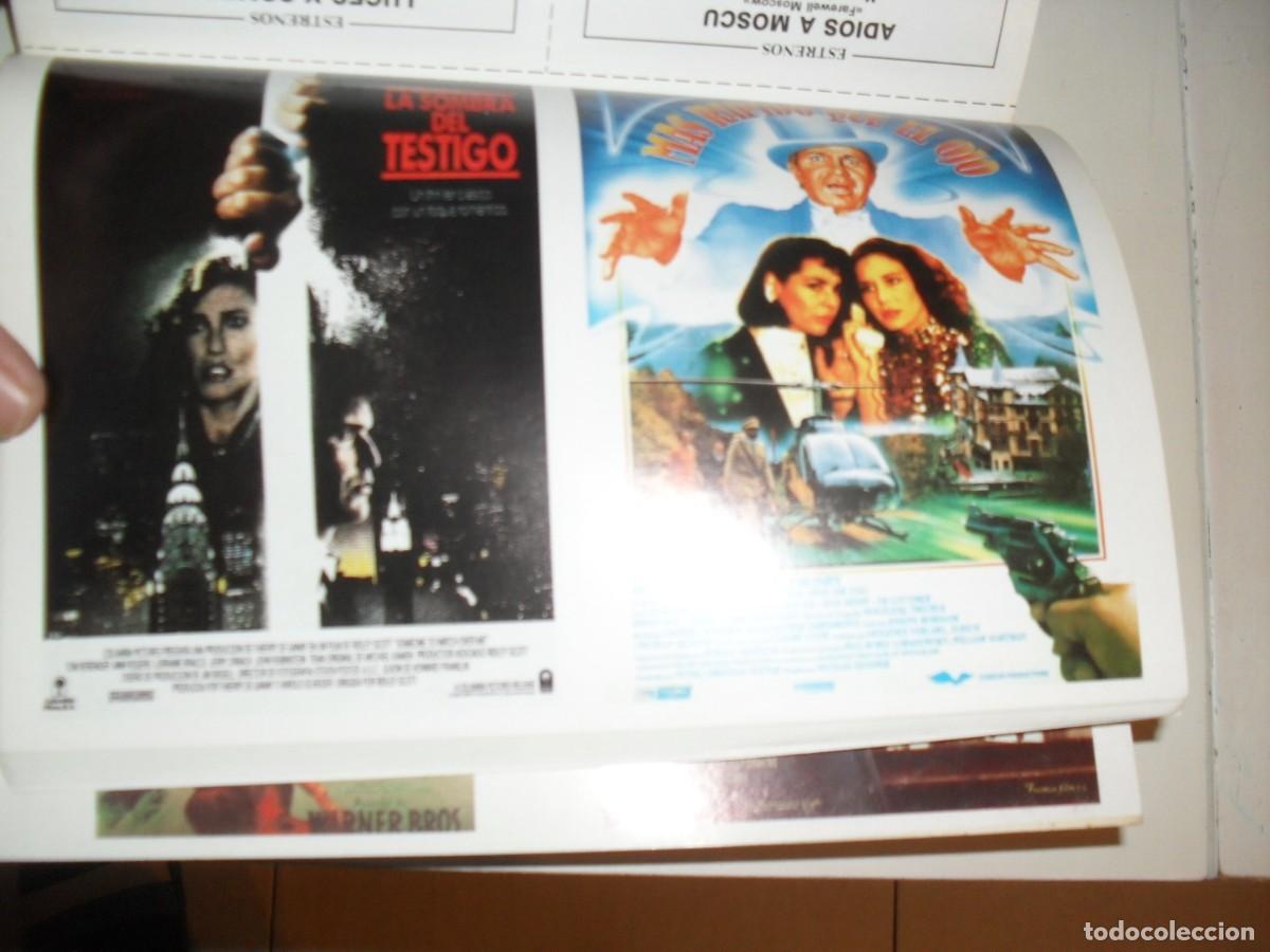 Cine: PROGRAMA DE MANO(DOBLE):LA SOMBRA DEL TESTIGO/MAS RAPIDO QUE EL OJO.1989 - Foto 1