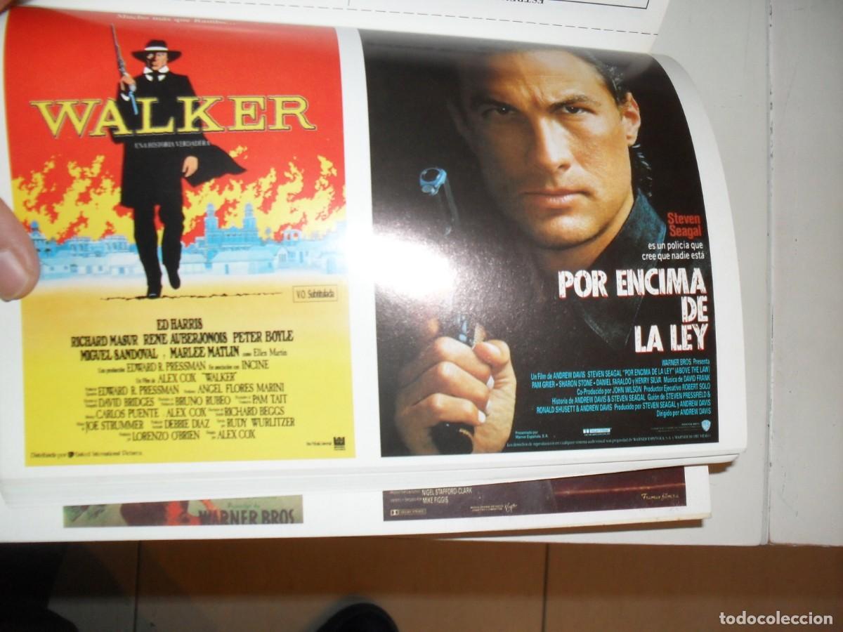 Cine: PROGRAMA DE MANO(DOBLE):WALKER/POR ENCIMA DE LA LEY.1989 - Foto 1