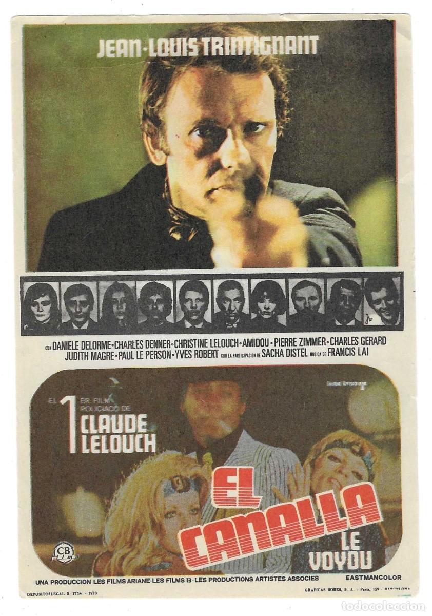 Cine: Programa Cine. El Canalla. Jean-Louis Trintignant. 19-1814 - Foto 1