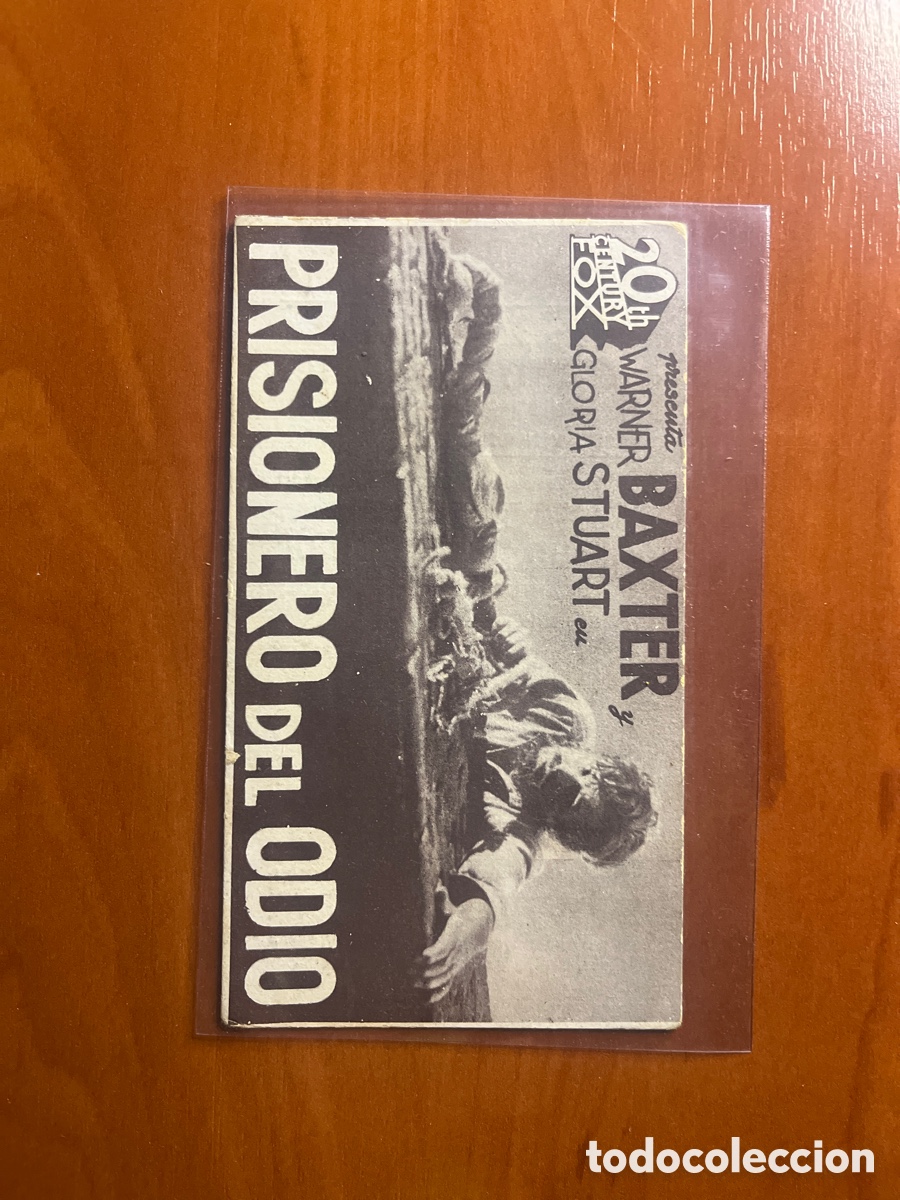 Cine: EL PRISIONERO DEL ODIO, WARNER BAXTER, (20th CENTURY FOX) - Foto 1