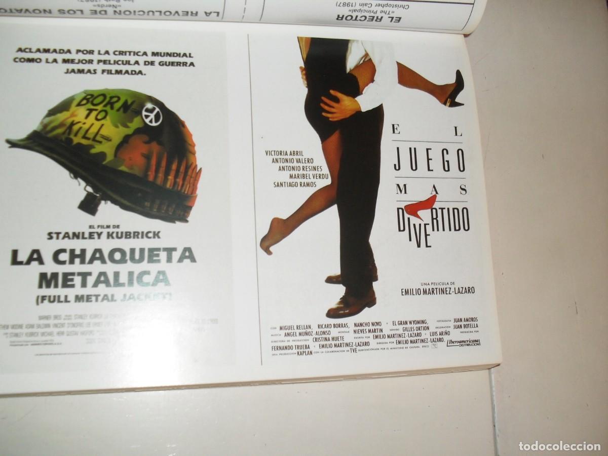 Kino: PROGRAMA DE MANO (DOBLE):LA CHAQUETA METALICA/EL JUEGO MAS DIVERTIDO.1989