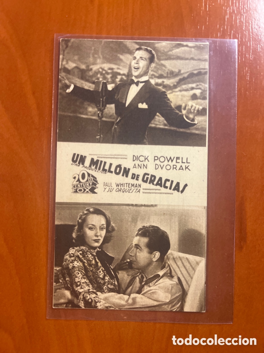 Cine: PROGRAMA UN MILL&Oacute;N DE GRACIAS, DICK POWELL, (20th CENTURY FOX) - Foto 1