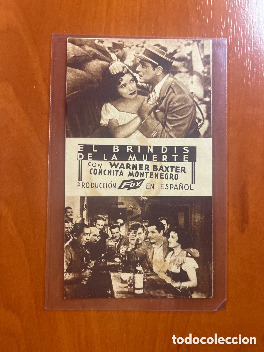 Cine: PROGRAMA EL BRINDIS DE LA MUERTE, WARNER BAXTER, (PRODUCCION FOX EN ESPA&Ntilde;OL) - Foto 1