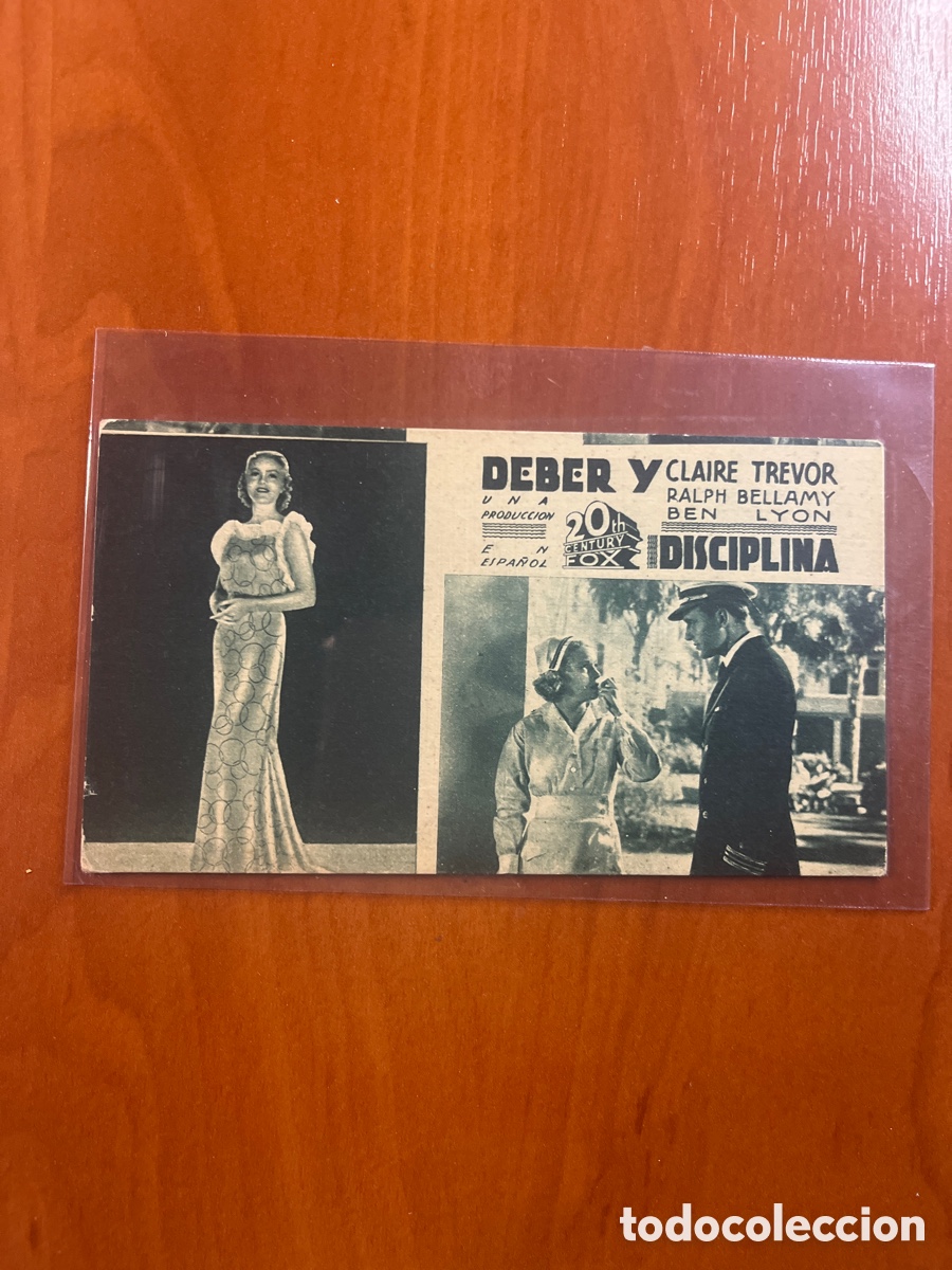 Cine: PROGRAMA DEBER Y DISCIPLINA, CLAIRE TREVOR, (20th CENTURY FOX) - Foto 1