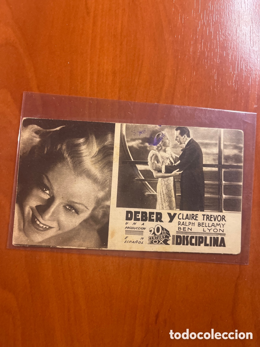 Cine: PROGRAMA DEBER Y DISCIPLINA, CLAIRE TREVOR, (20th CENTURY FOX) - Foto 1