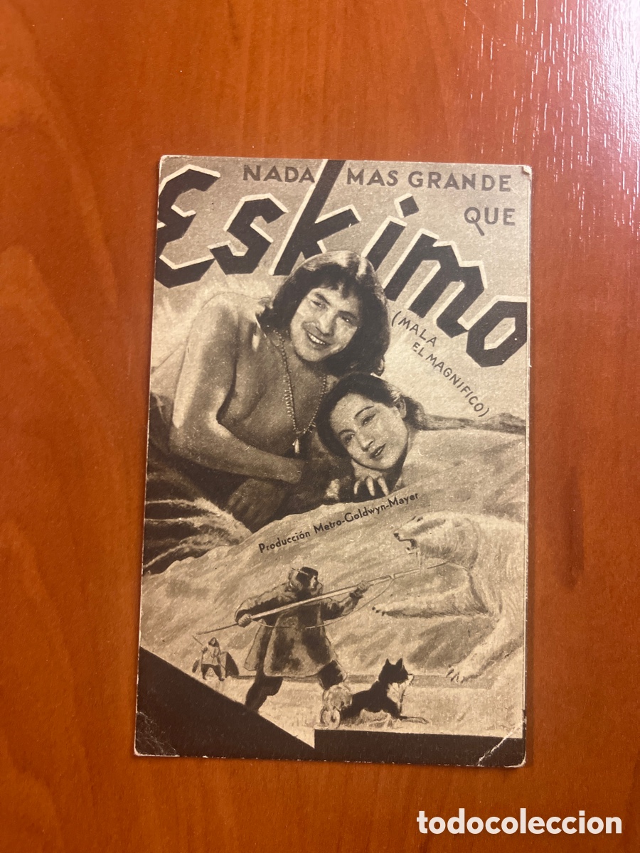 Cine: PROGRAMA ESKIMO, W.S. VAN DYKE, (METRO GOLDWYN MAYER) - Foto 1