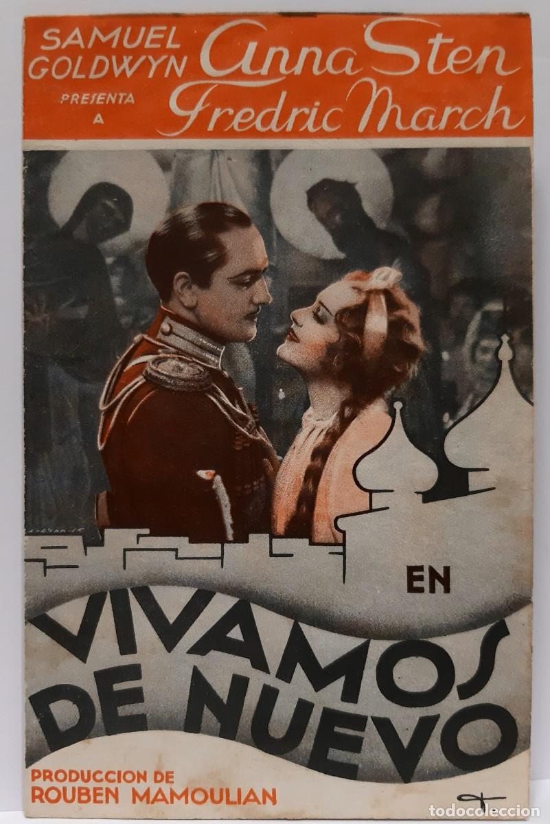  Foglietti di film di film antichi di cinema: TEATRE PRINCIPAL, OLOT - VIVAMOS DE NUEVO - PROGRAMA DE MANO, CINE, A&Ntilde;O 1935 .. L6953