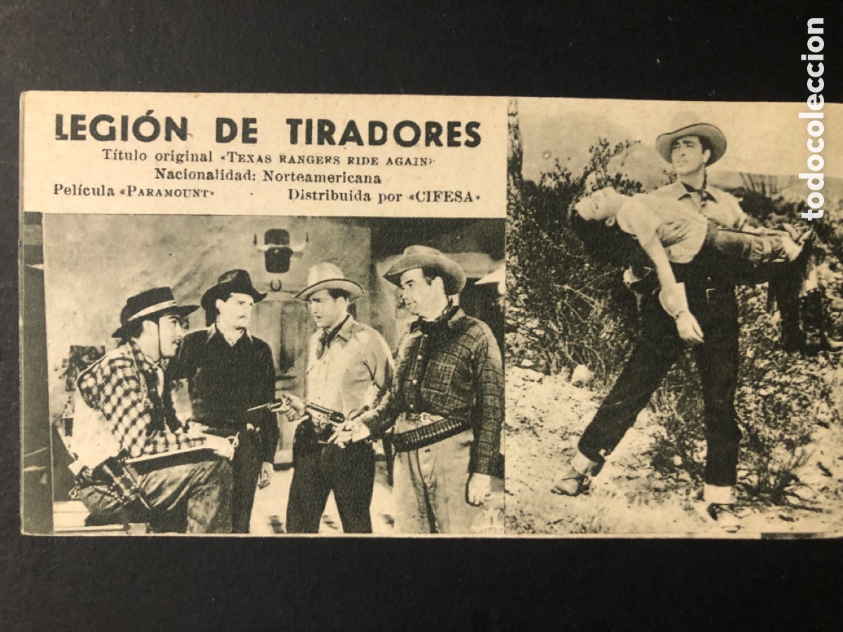 Cine: Programa ficha 198 legion de tiradores ellen drew john howard