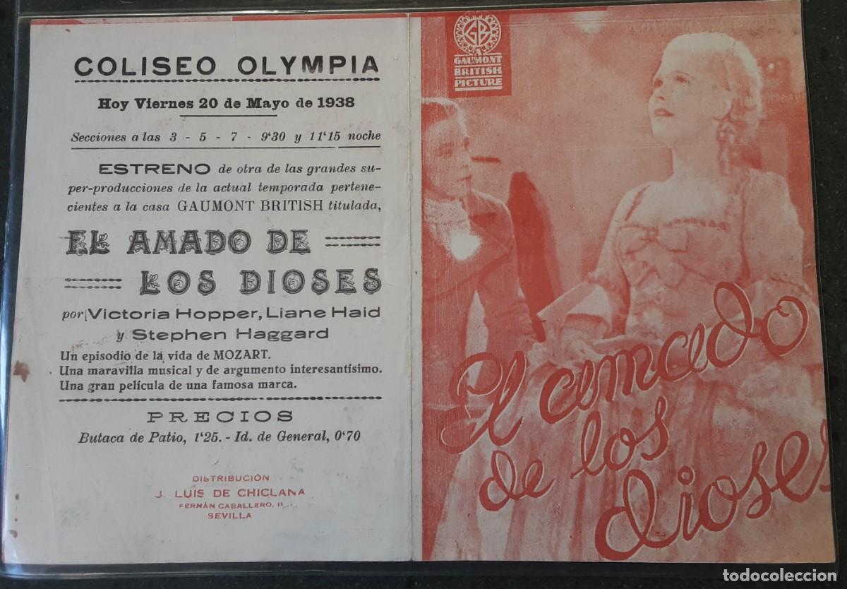 Cine: El amado de los dioses, Lionel Haid, programa doble 1938 - Foto 1