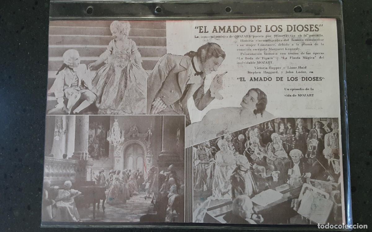 Cine: El amado de los dioses, Lionel Haid, programa doble 1938 - Foto 2
